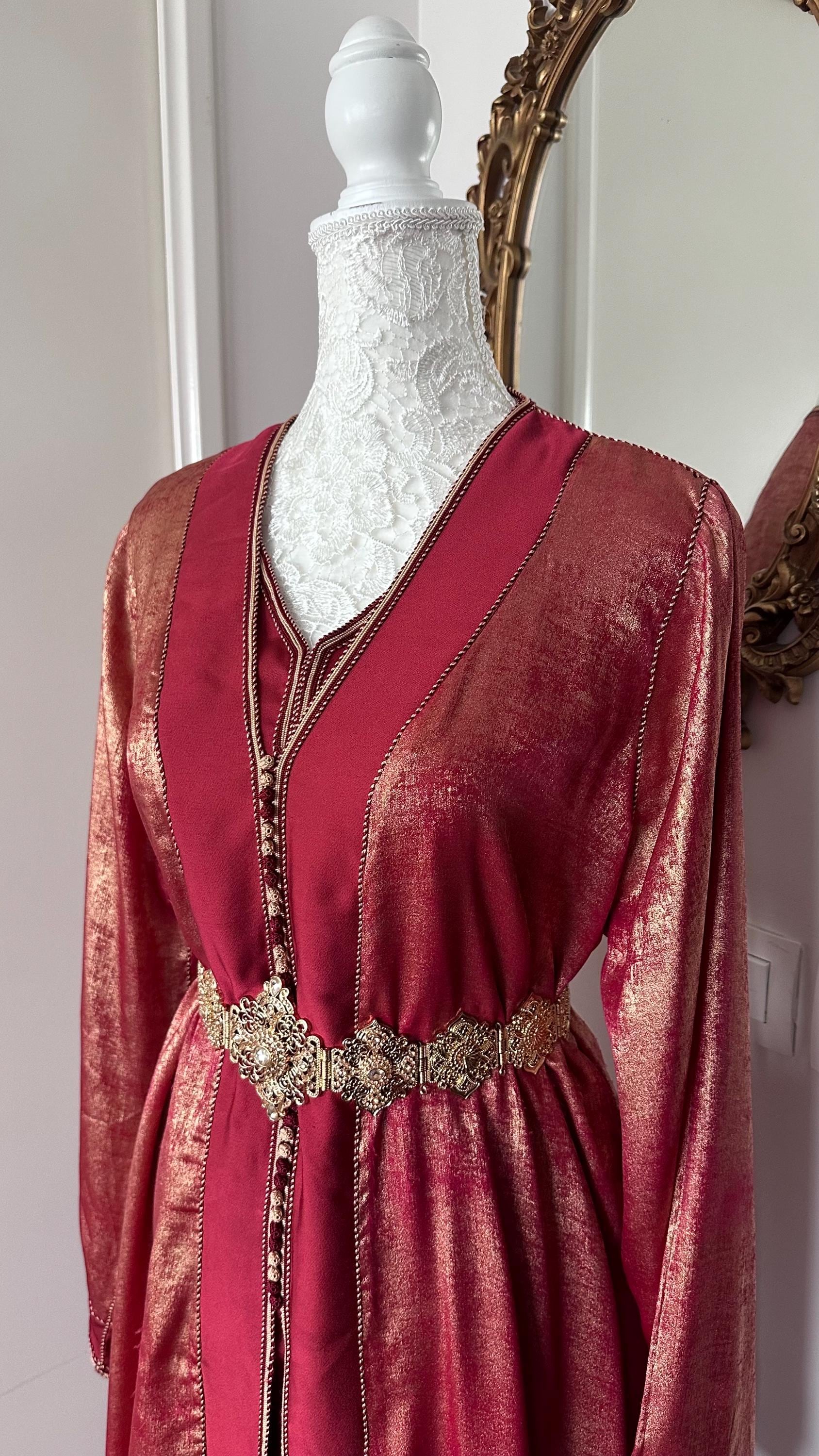 Takchita marocaine vintage bordeaux – TAK-015 - photo 1