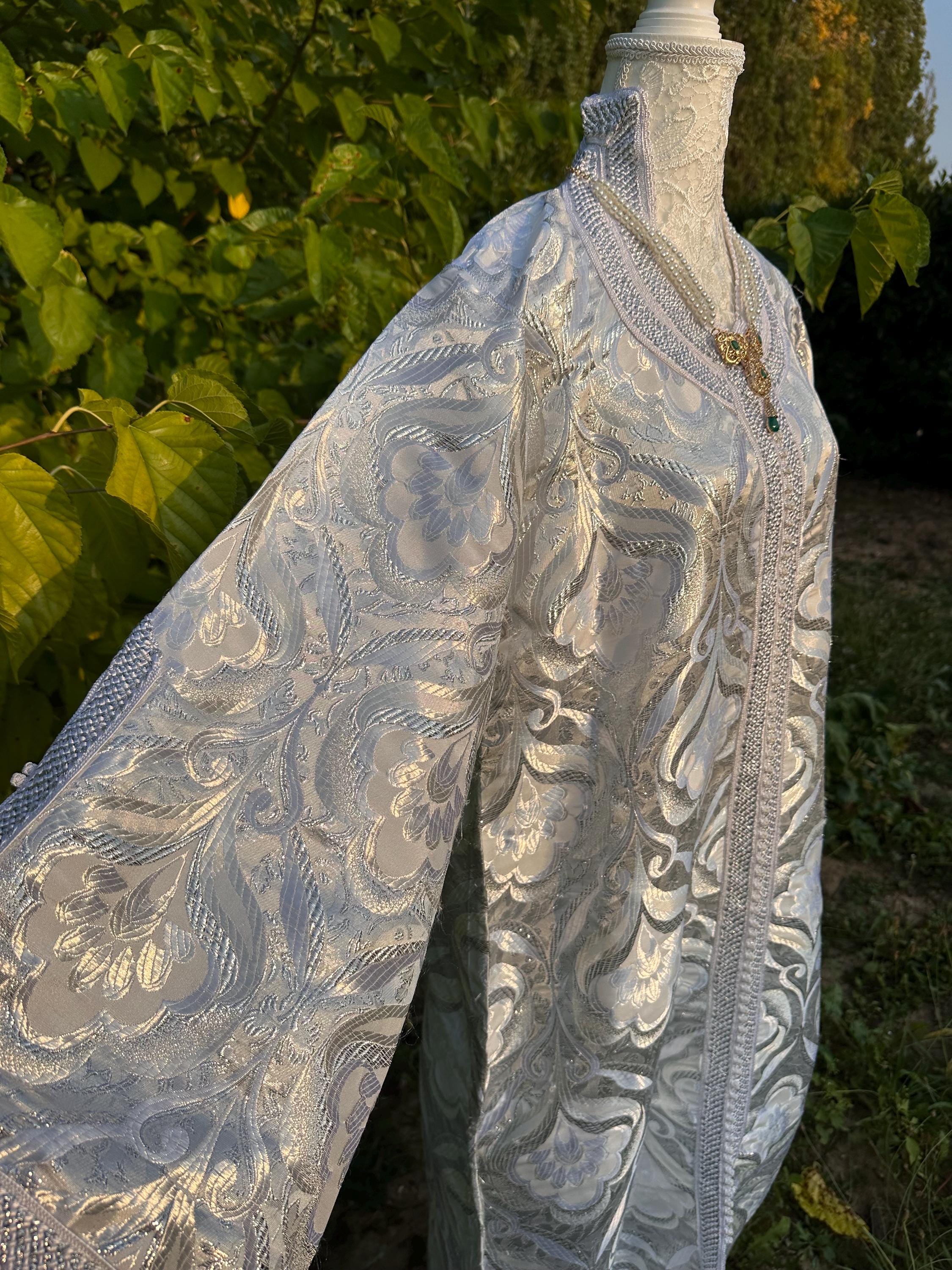 Caftan marocain vintage argenté – CAF-011 - photo 3