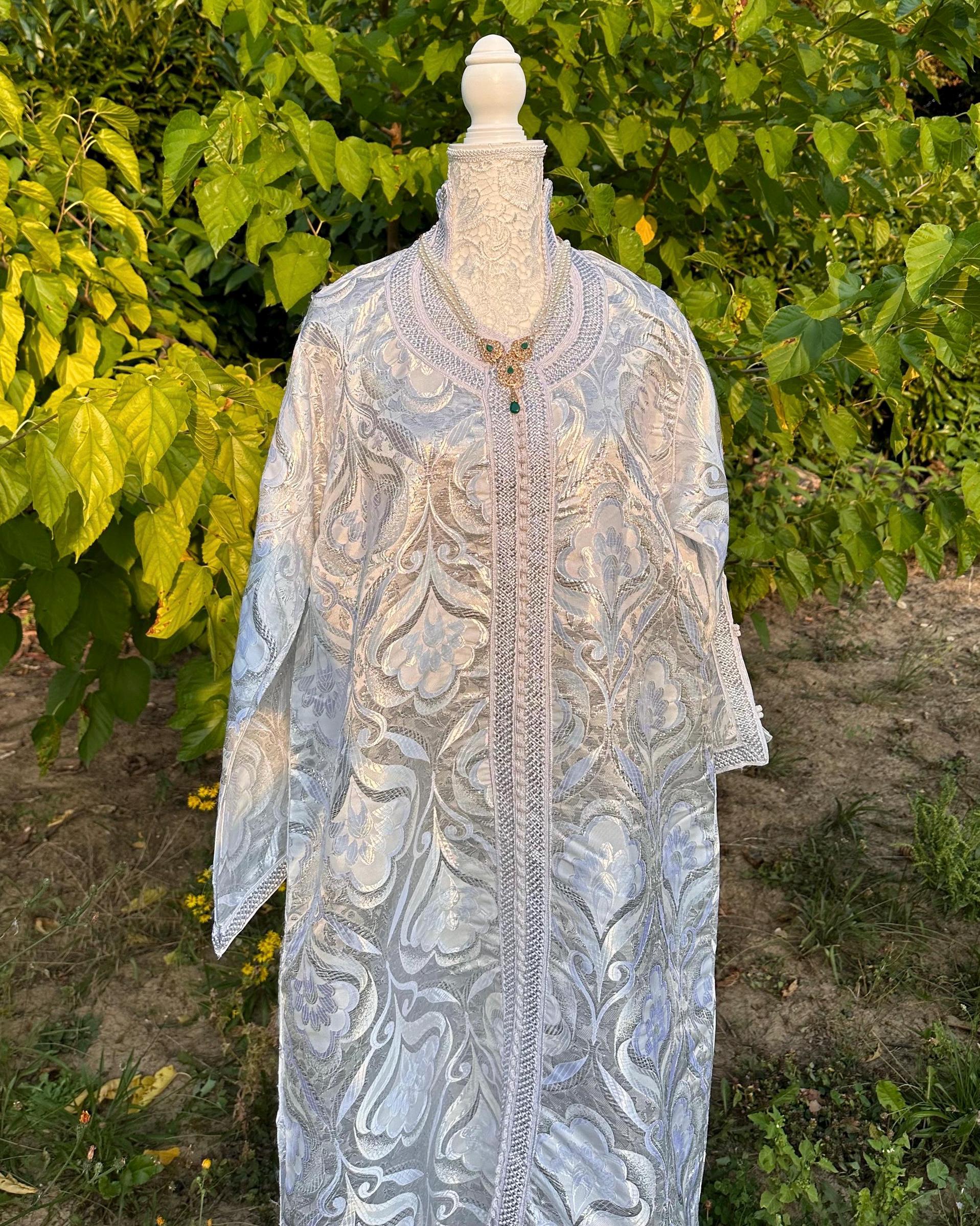 Caftan marocain vintage argenté – CAF-011 - photo 1