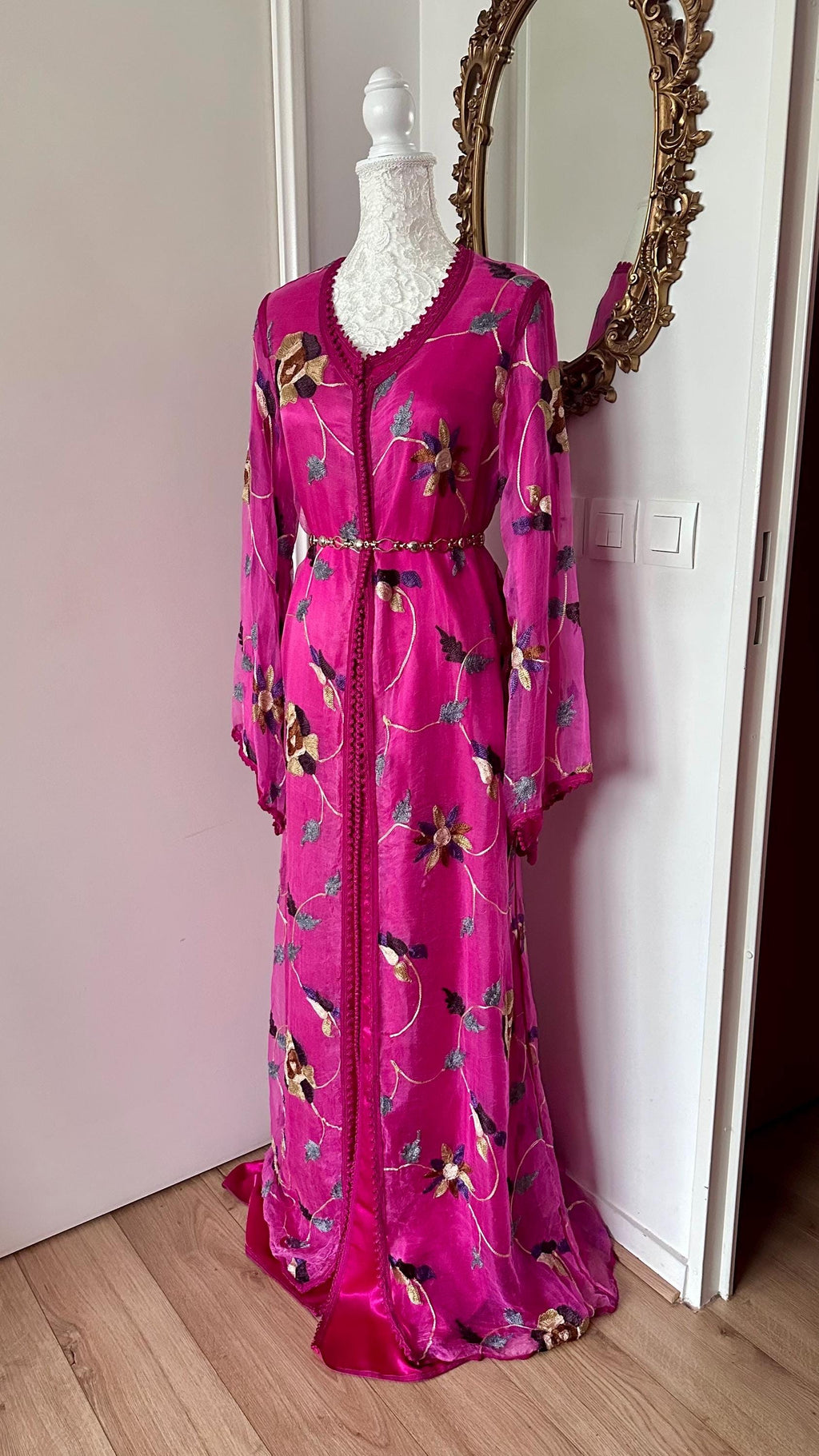 Takchita marocaine vintage blanc – TAK-031 - photo 4