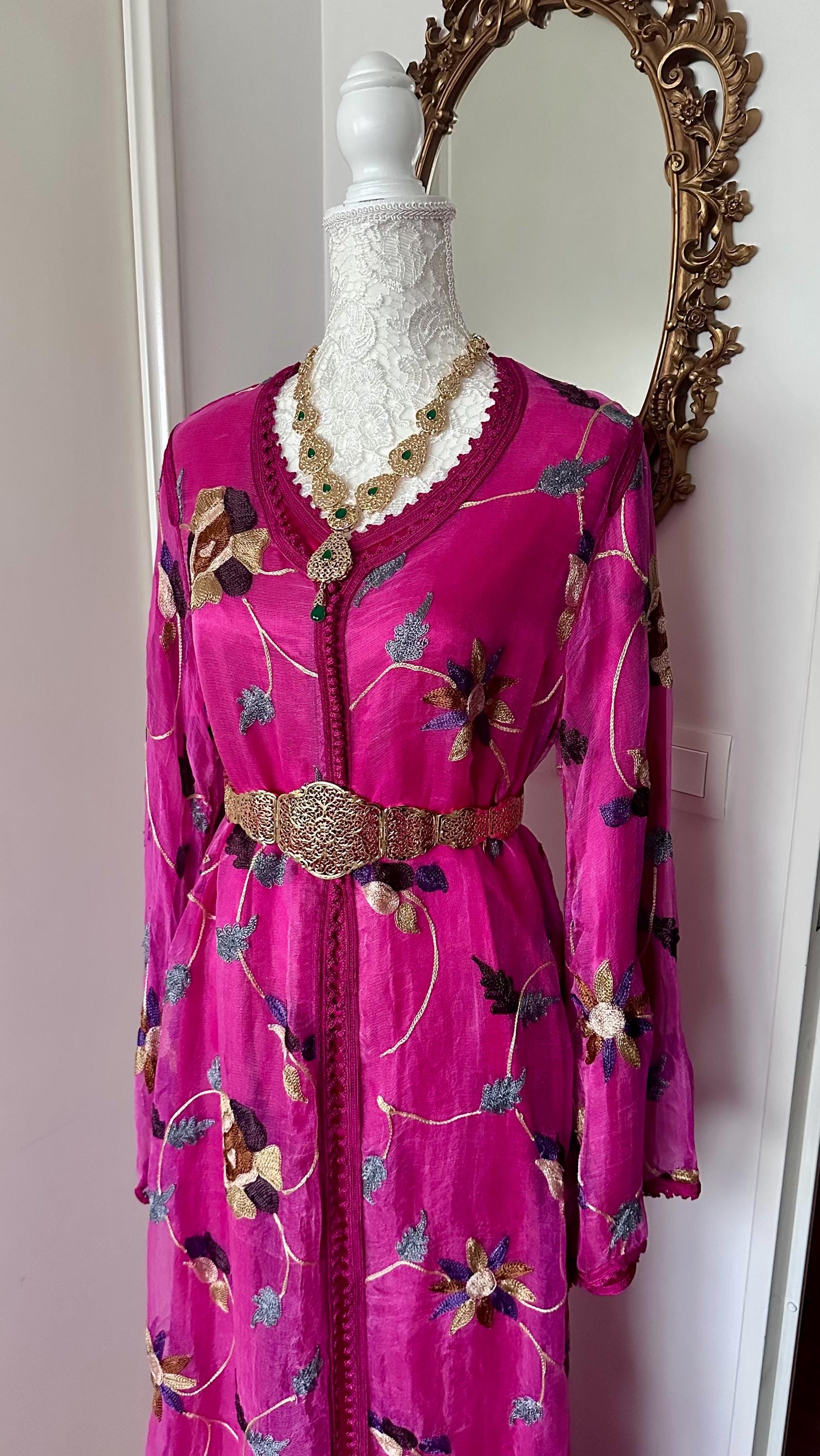 Takchita marocaine vintage blanc – TAK-031 - photo 3