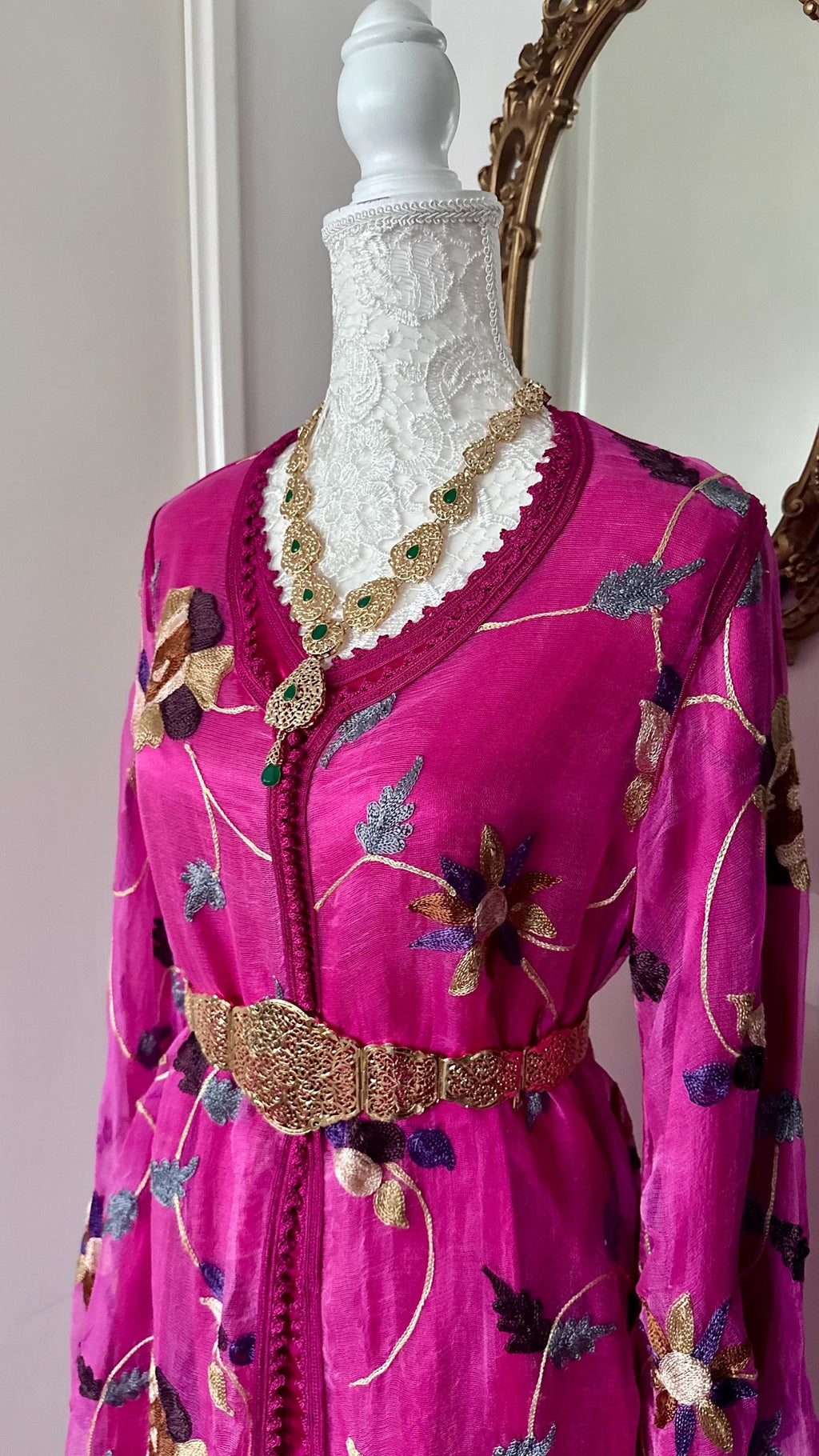 Takchita marocaine vintage blanc – TAK-031 - photo 2