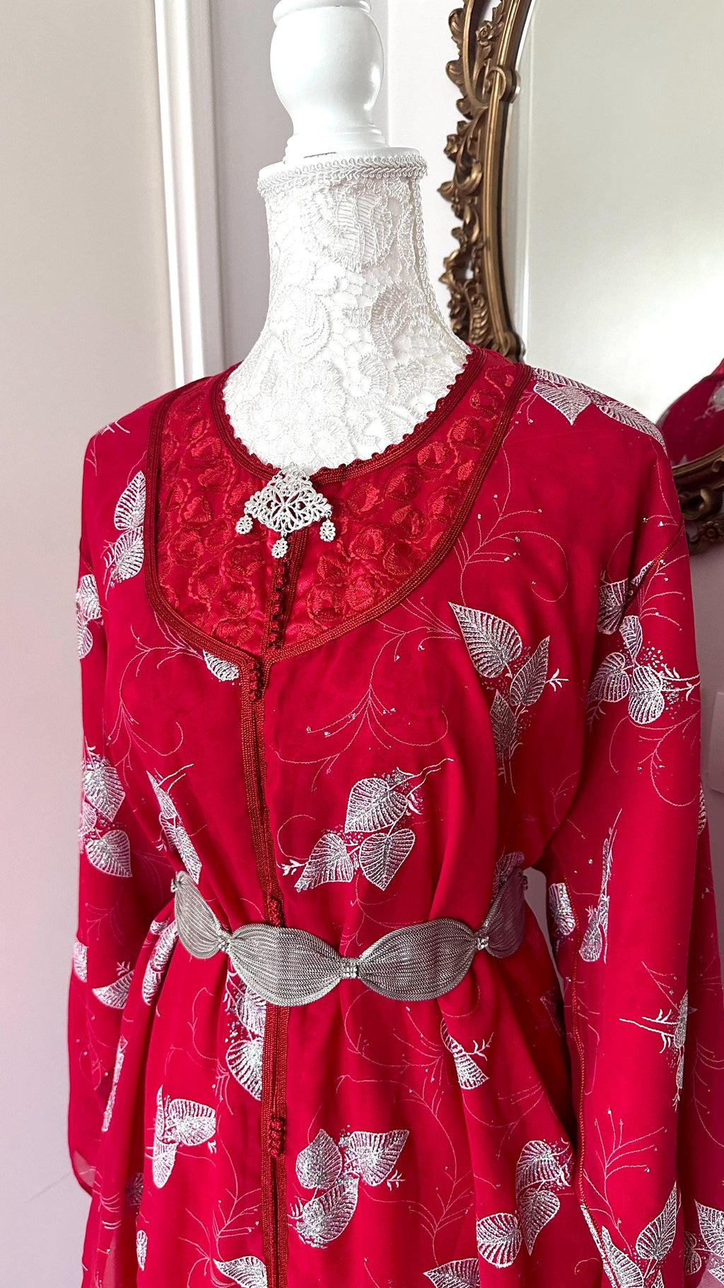 Takchita marocaine vintage rouge – TAK-042 - photo 1