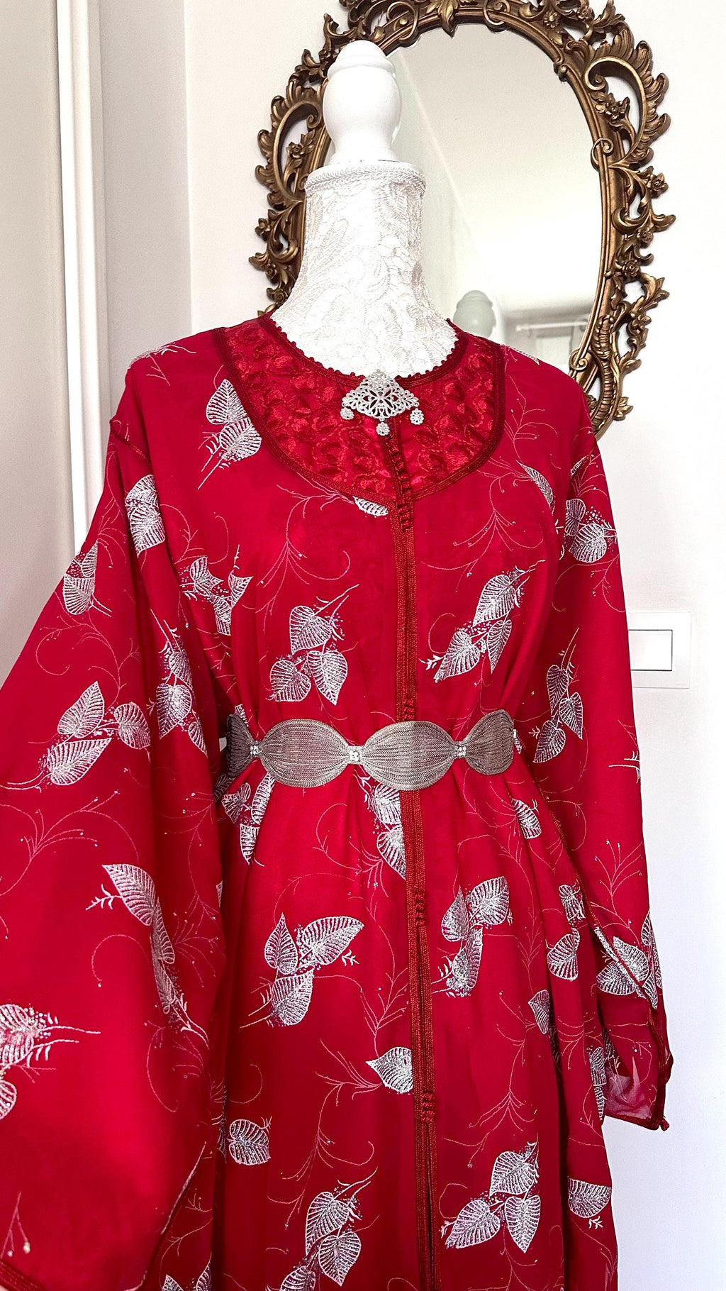 Takchita marocaine vintage rouge – TAK-042 - photo 4