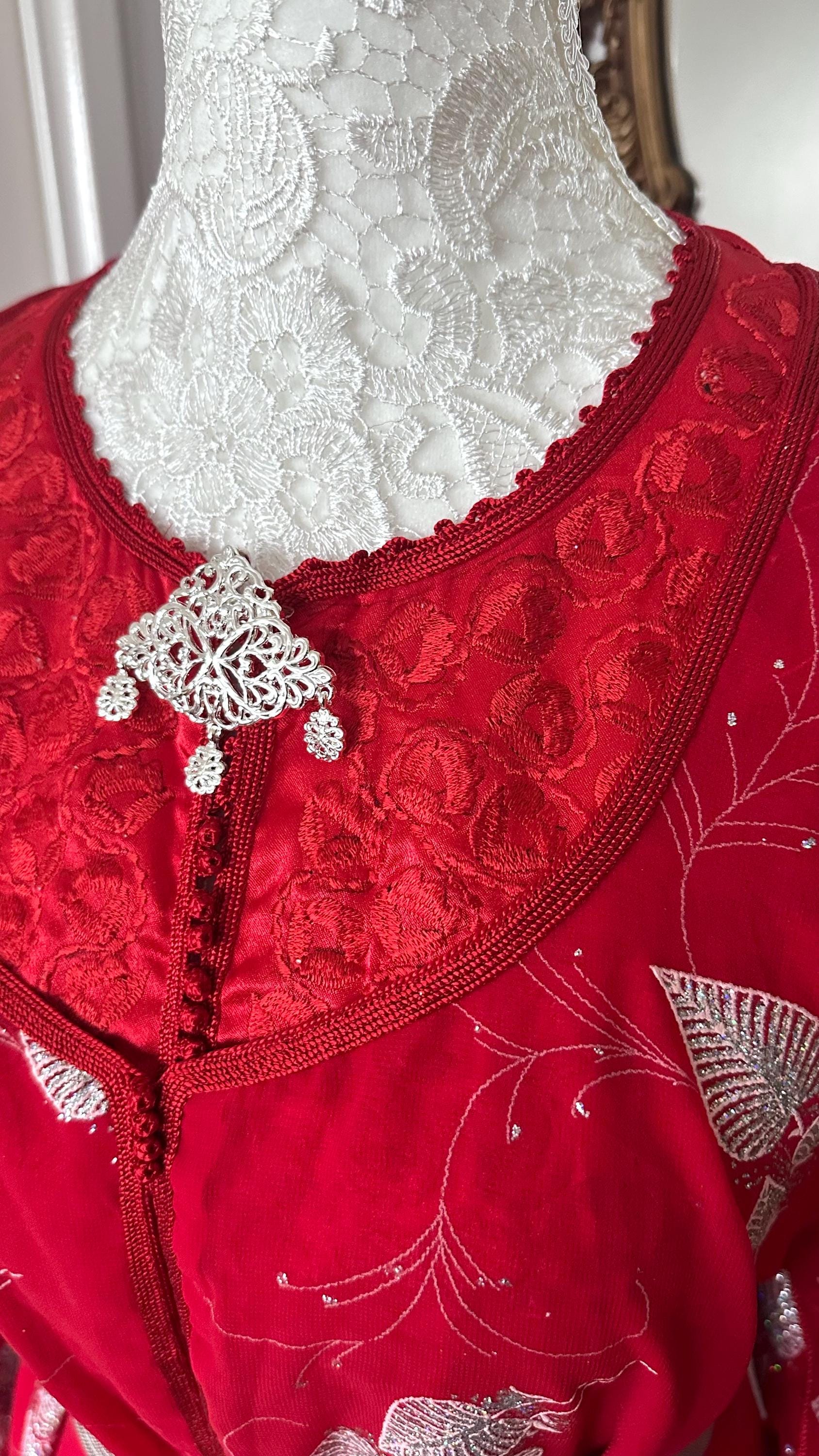 Takchita marocaine vintage rouge – TAK-005 - photo 3
