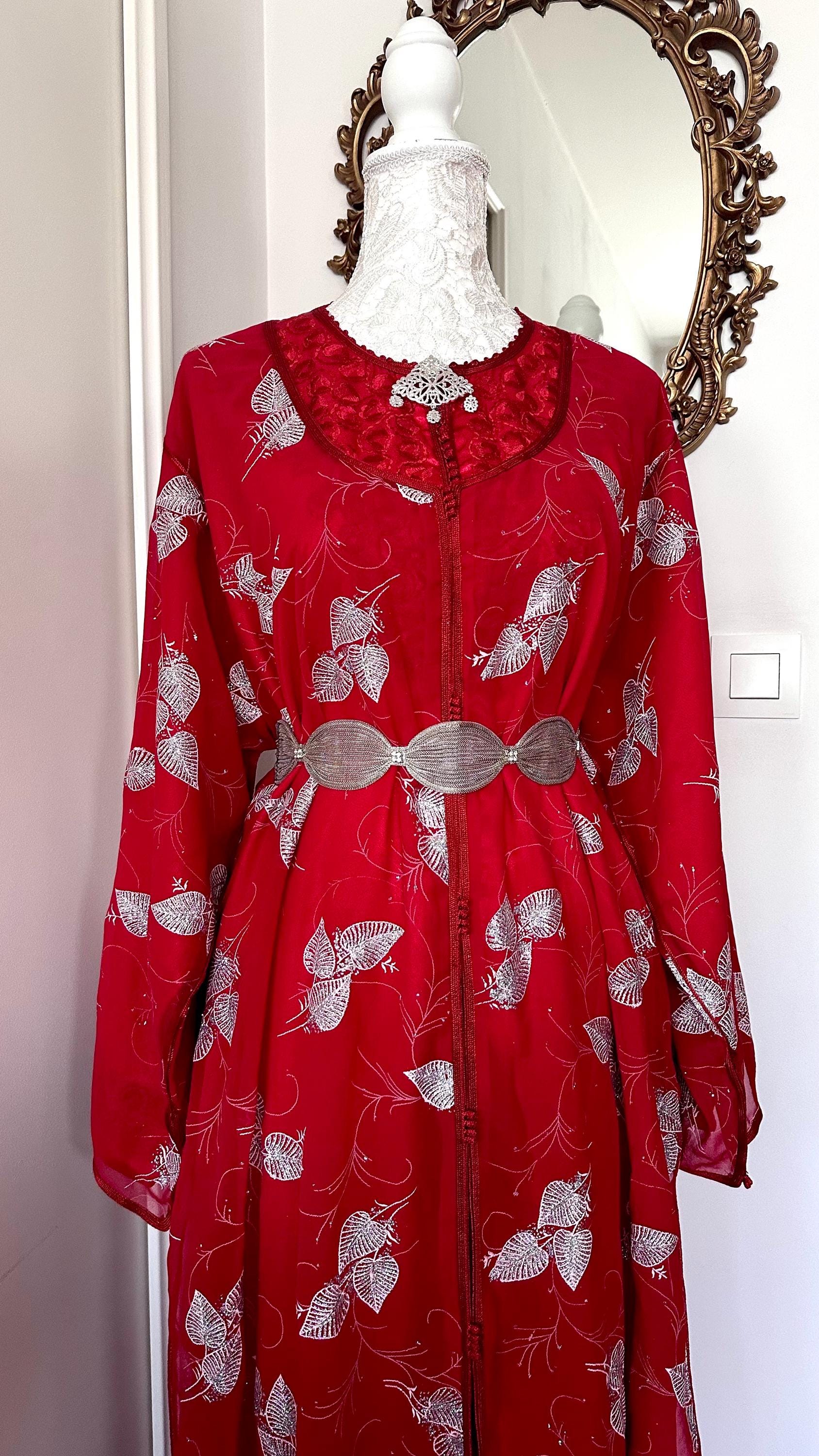 Takchita marocaine vintage rouge – TAK-005 - photo 4