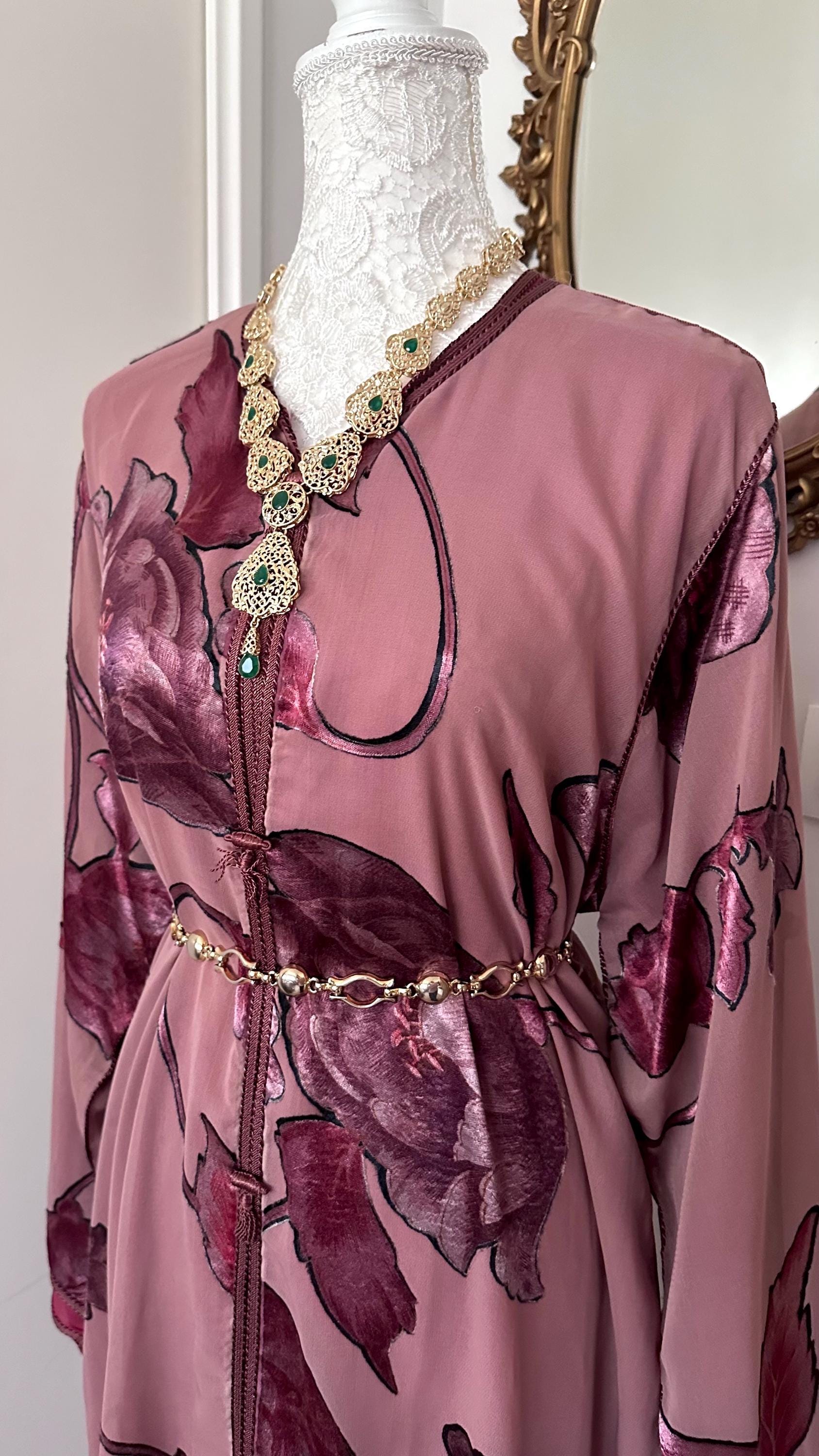 Takchita marocaine vintage vieux rose – TAK-002 - photo 3