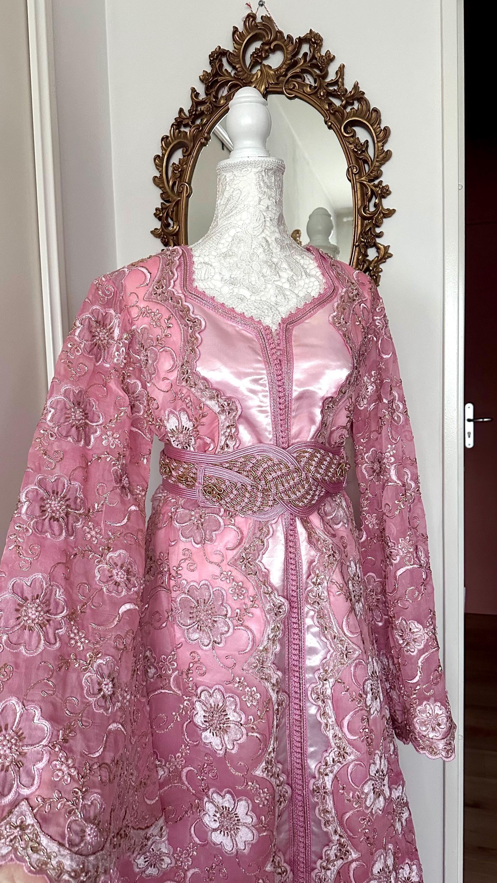 Takchita marocaine vintage rose poudré – TAK-010 - photo 1