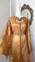 Takchita vintage organza caramel doré – TAK-106 - photo 1