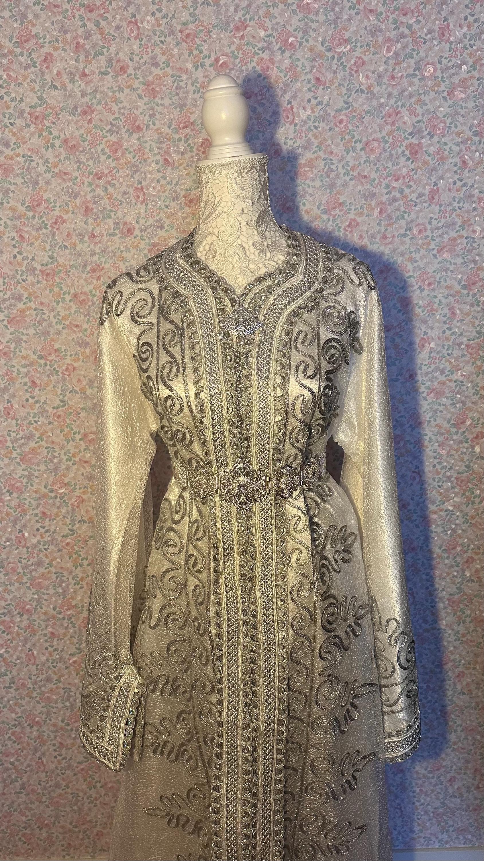 Takchita marocaine vintage argenté – TAK-009 - photo 3