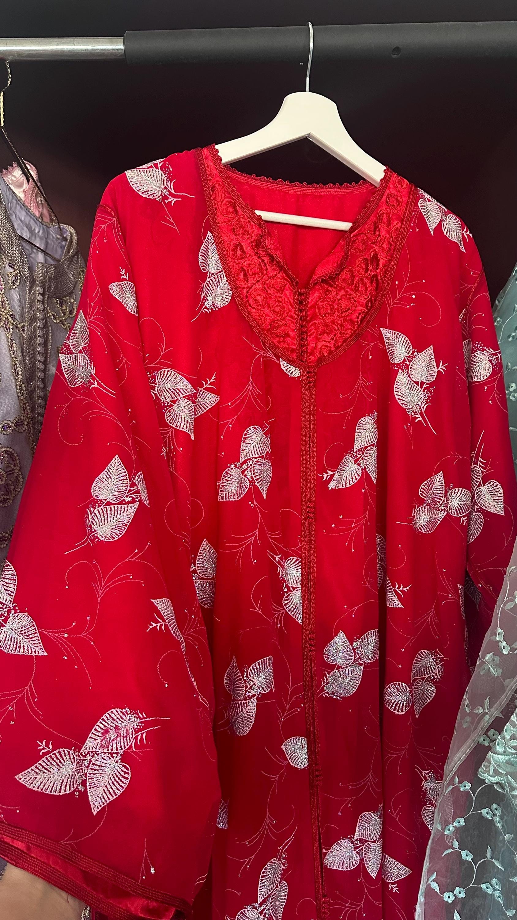 Takchita marocaine vintage rouge – TAK-042 - photo 6