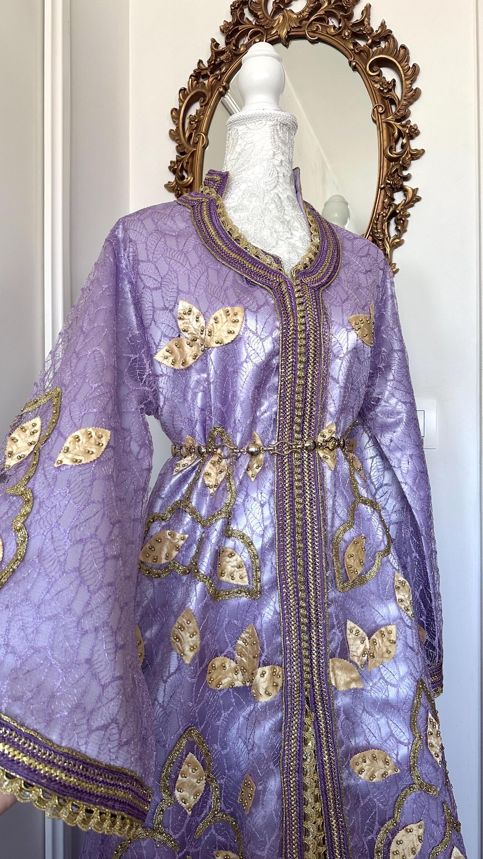 Takchita marocaine vintage violette – TAK-020 - photo 1