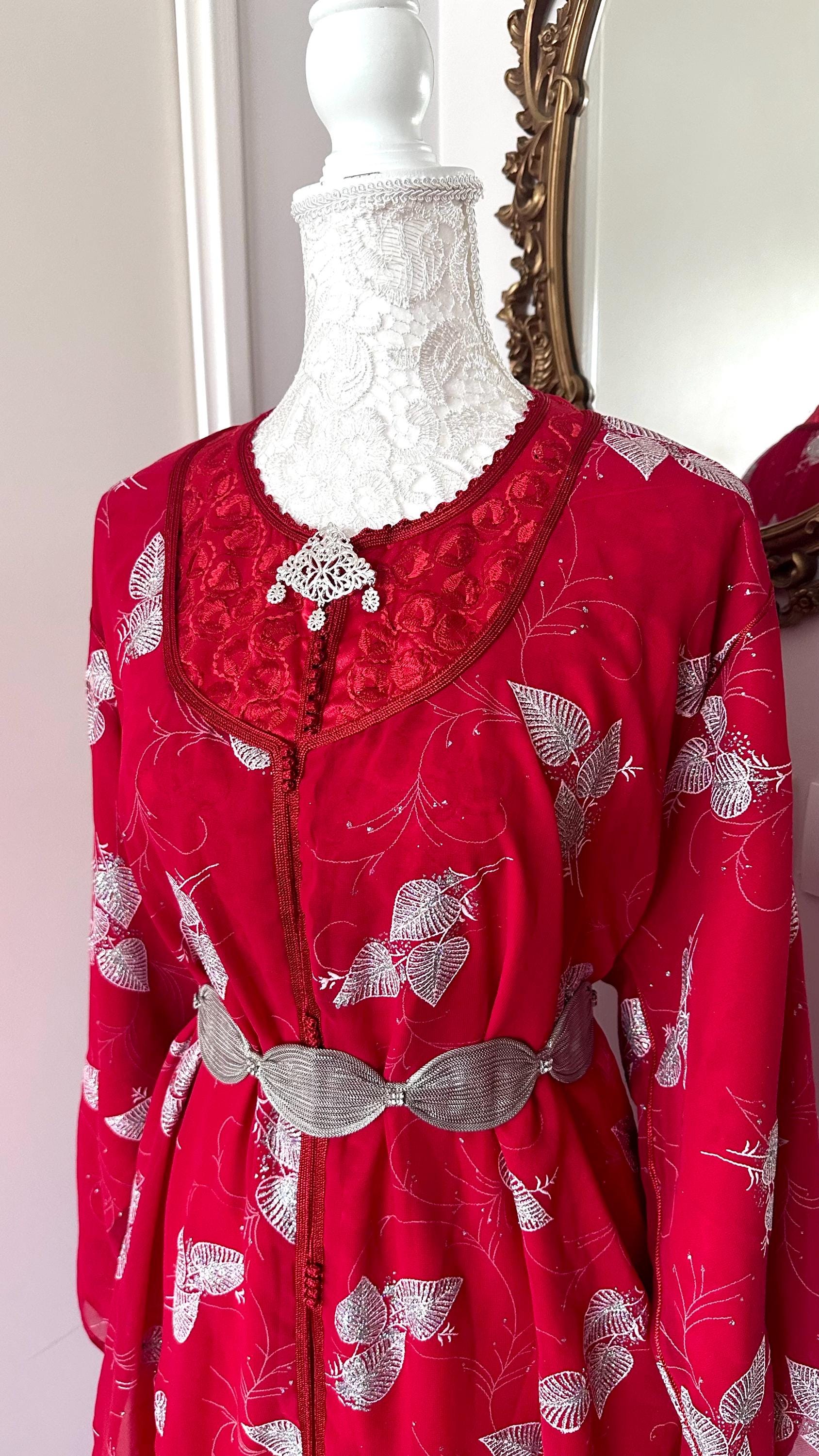 Takchita marocaine vintage rouge – TAK-005 - photo 2