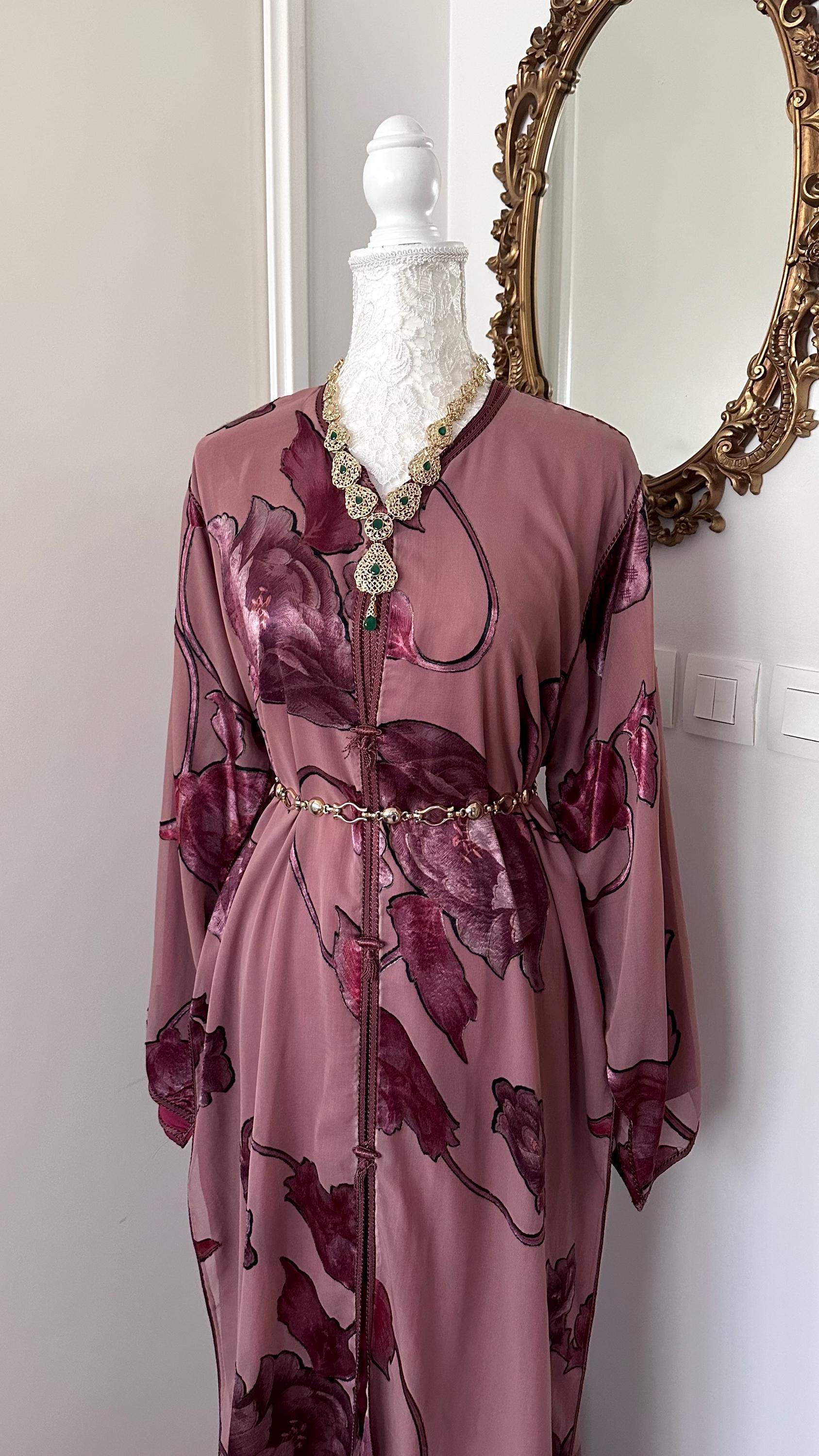 Takchita marocaine vintage vieux rose – TAK-002 - photo 4