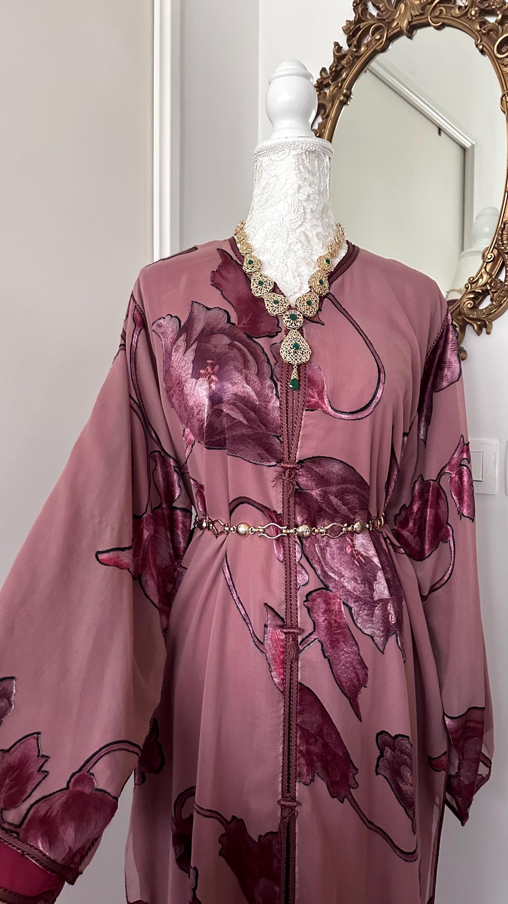 Takchita marocaine vintage vieux rose – TAK-002 - photo 1
