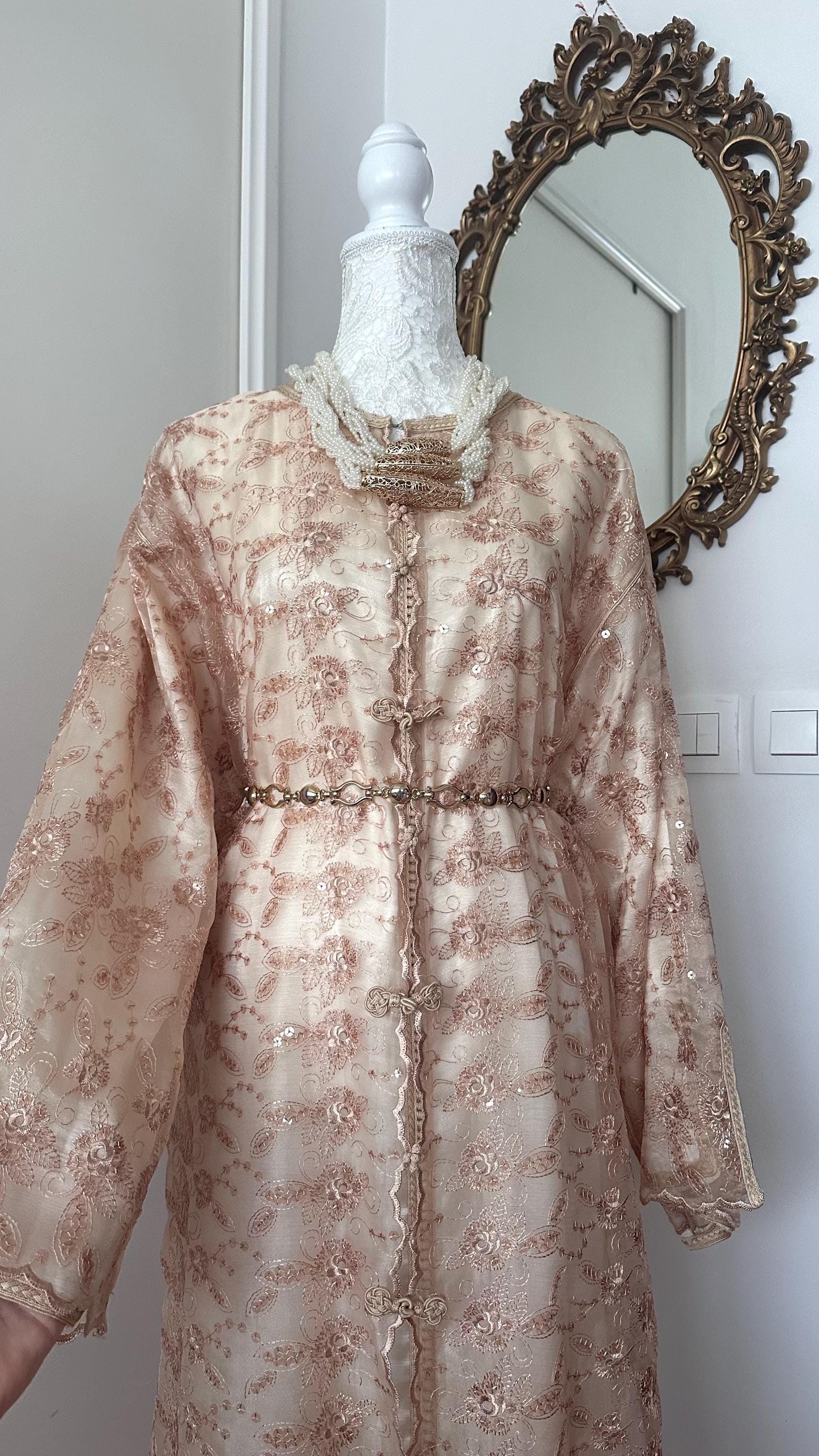 Takchita vintage organza beige – TAK-105 - photo 1