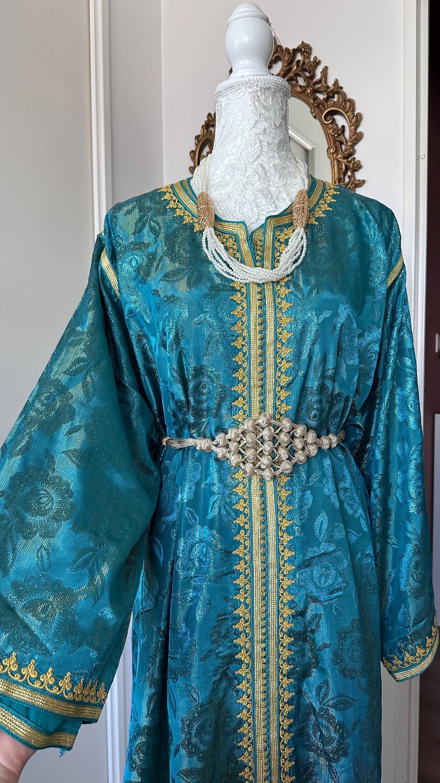 Takchita marocaine vintage bleue – TAK-109 - photo 1