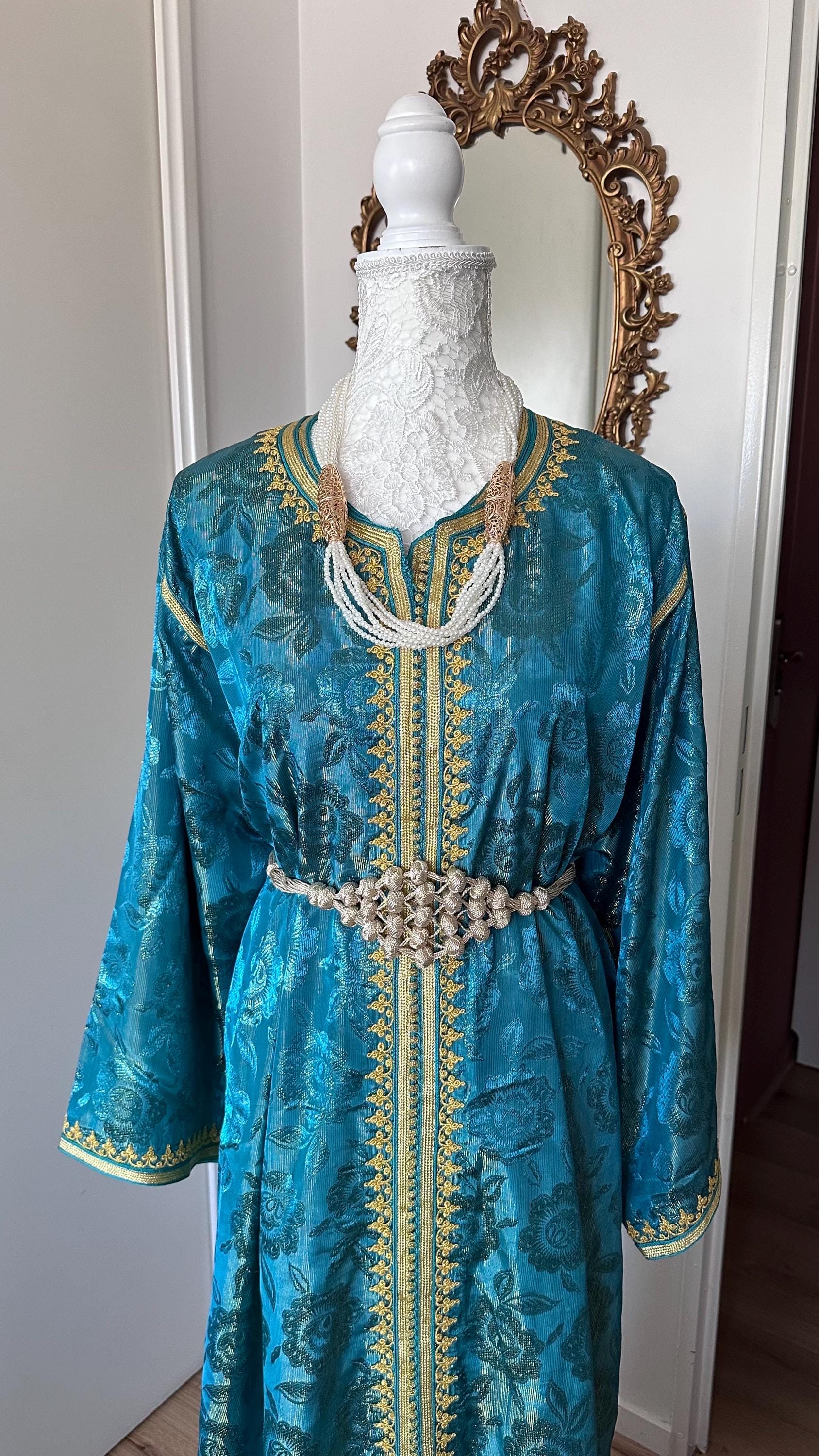 Takchita marocaine vintage bleue – TAK-109 - photo 2