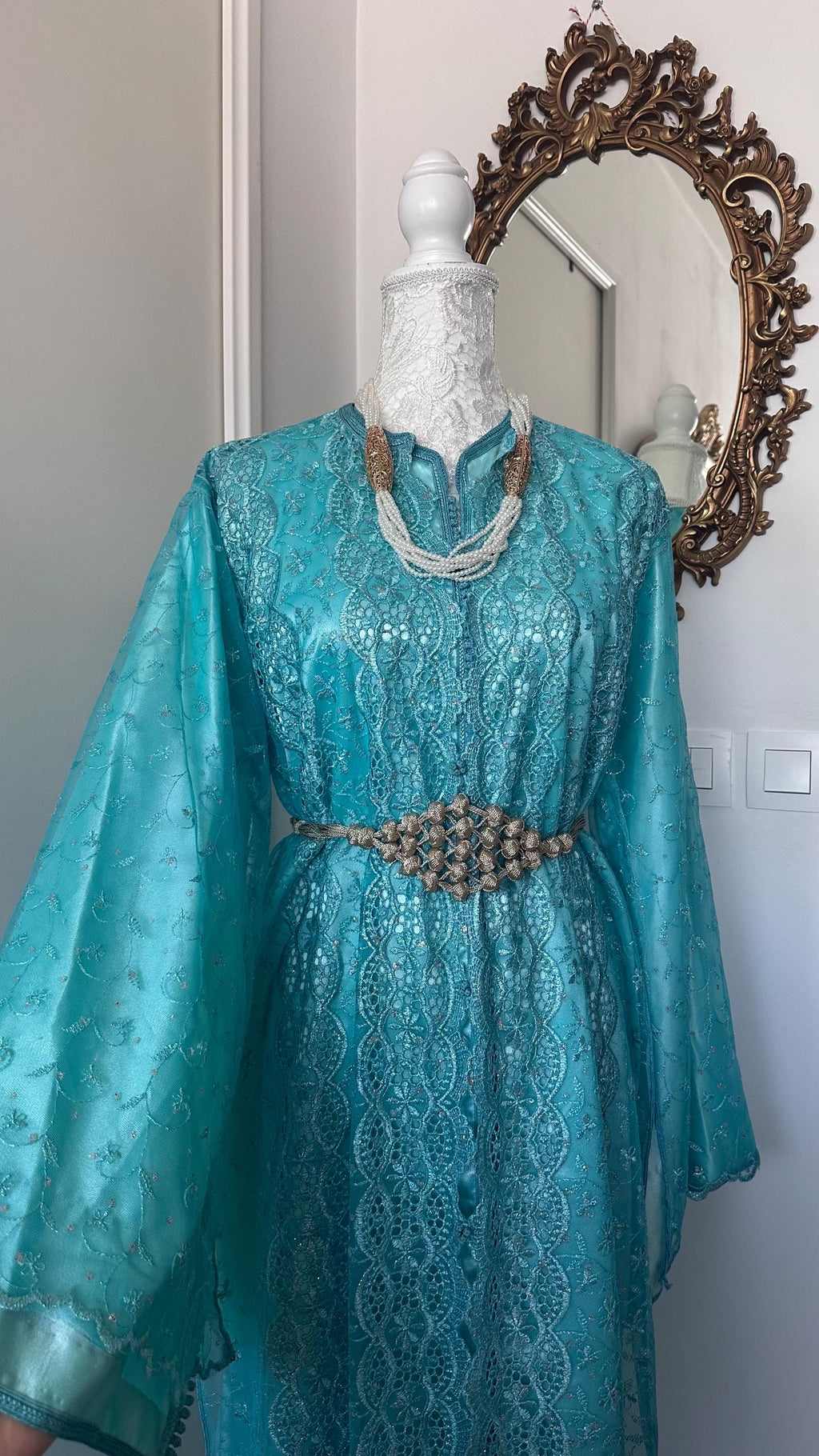 Takchita marocaine vintage bleue – TAK-110 - photo 2
