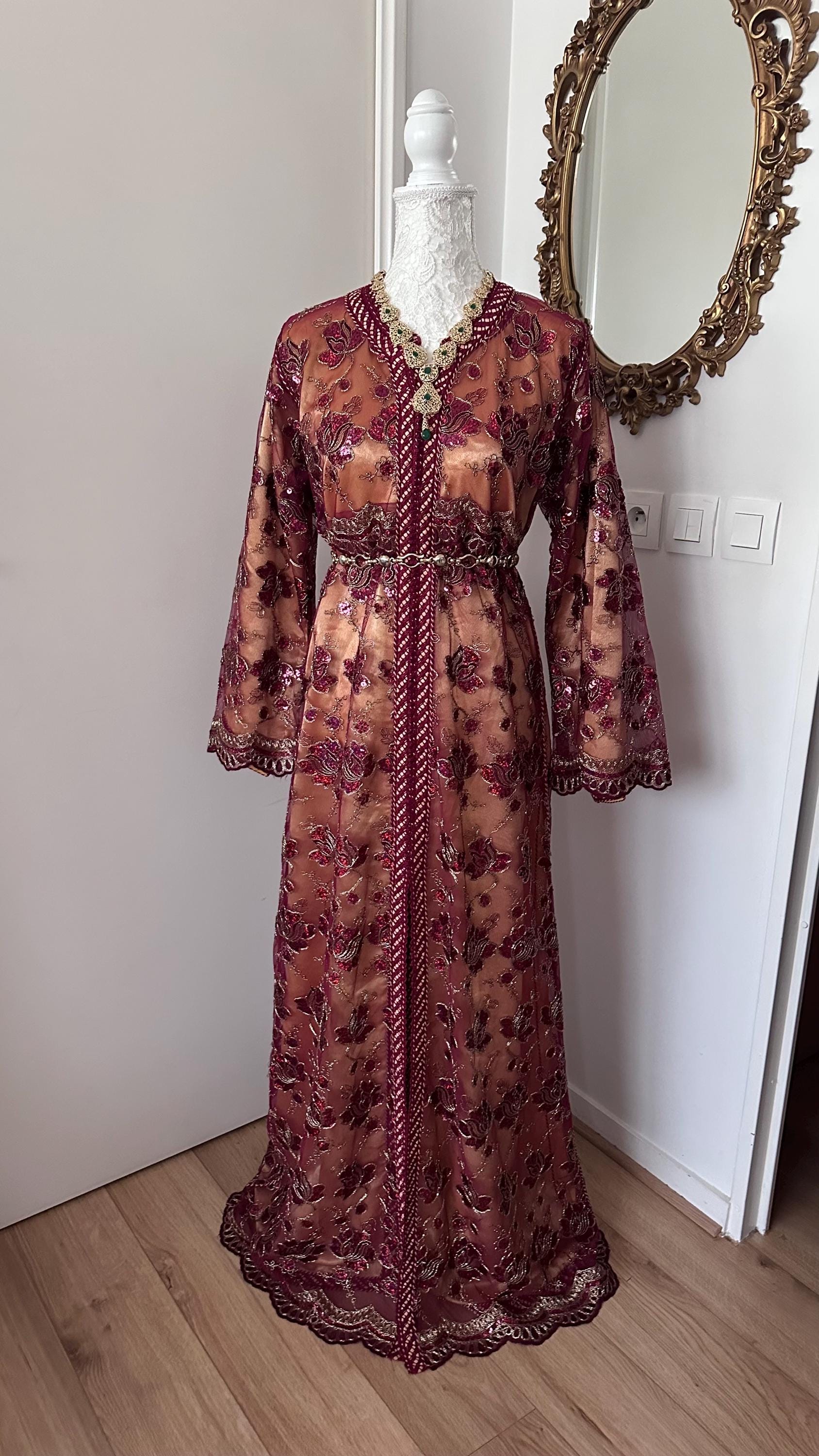 Takchita marocaine vintage rouge – TAK-112 - photo 4
