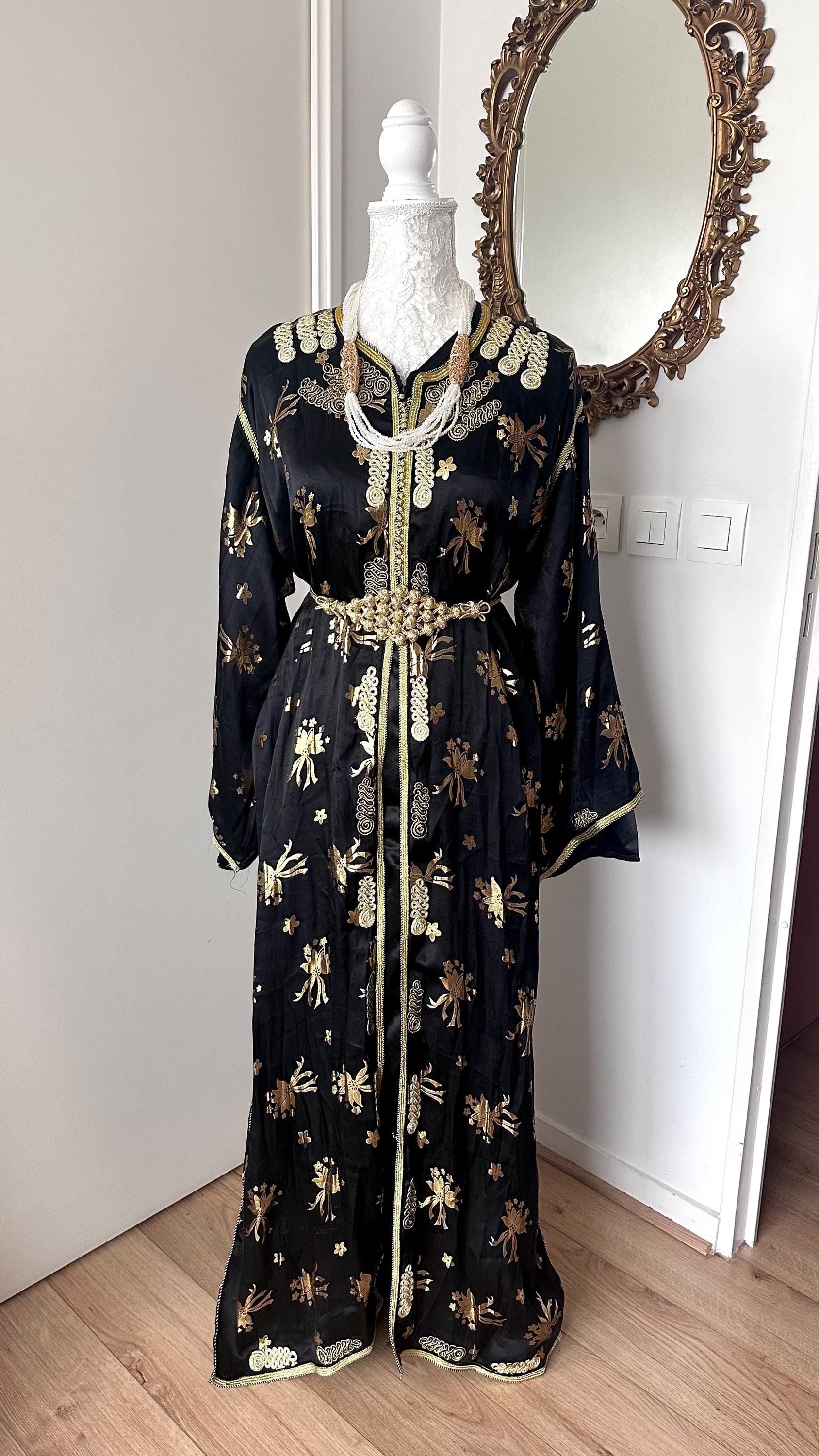 Takchita marocaine vintage noir et doré – TAK-113 - photo 4