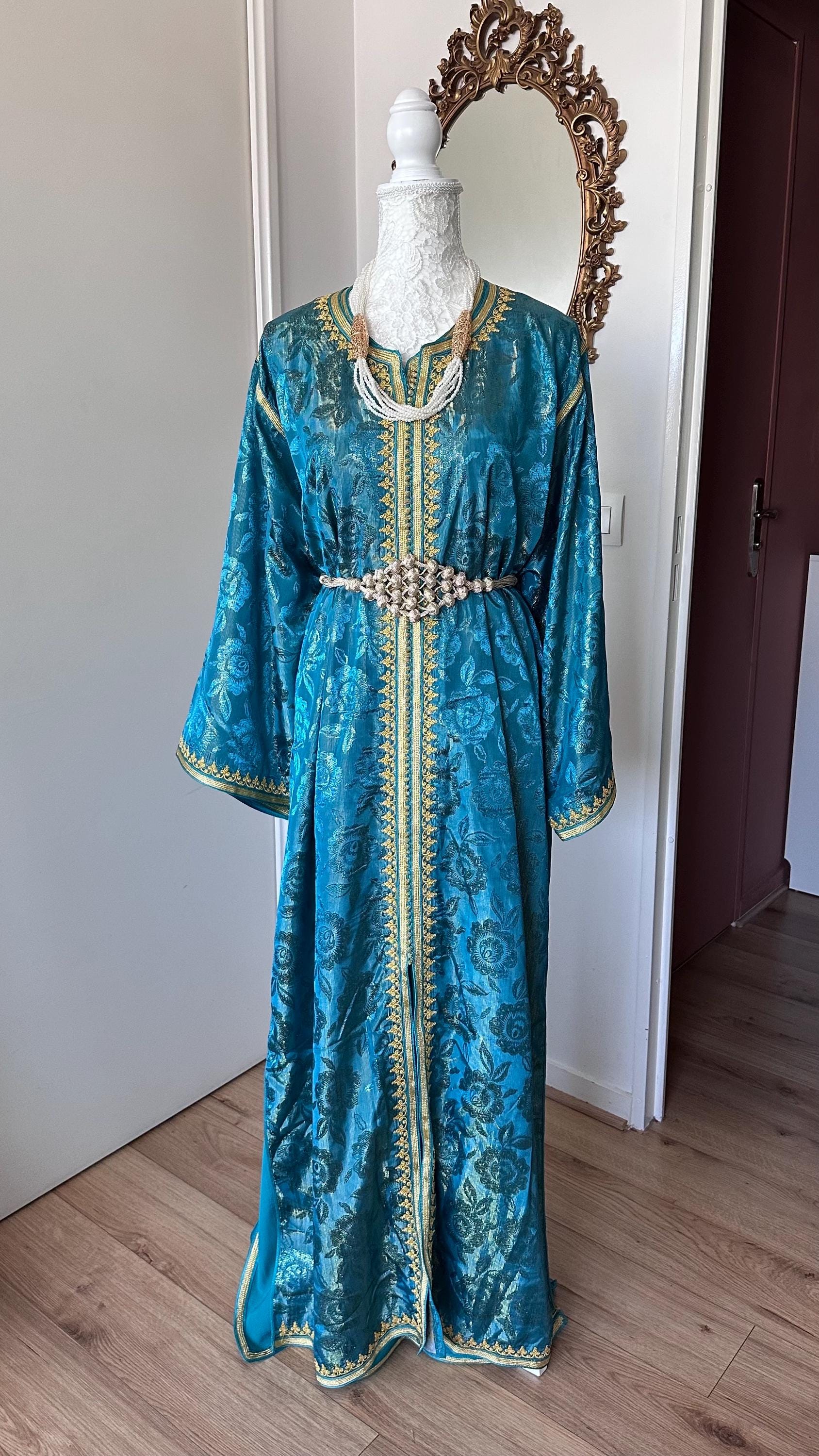 Takchita marocaine vintage bleue – TAK-109 - photo 4