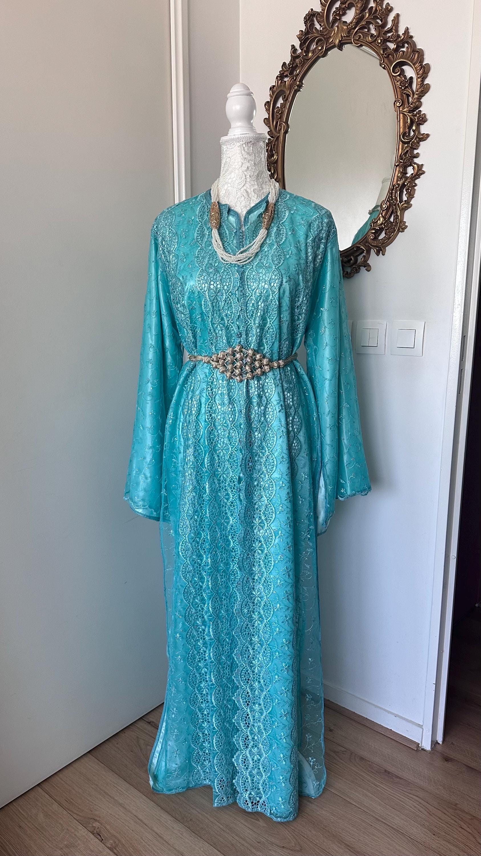 Takchita marocaine vintage bleue – TAK-110 - photo 5