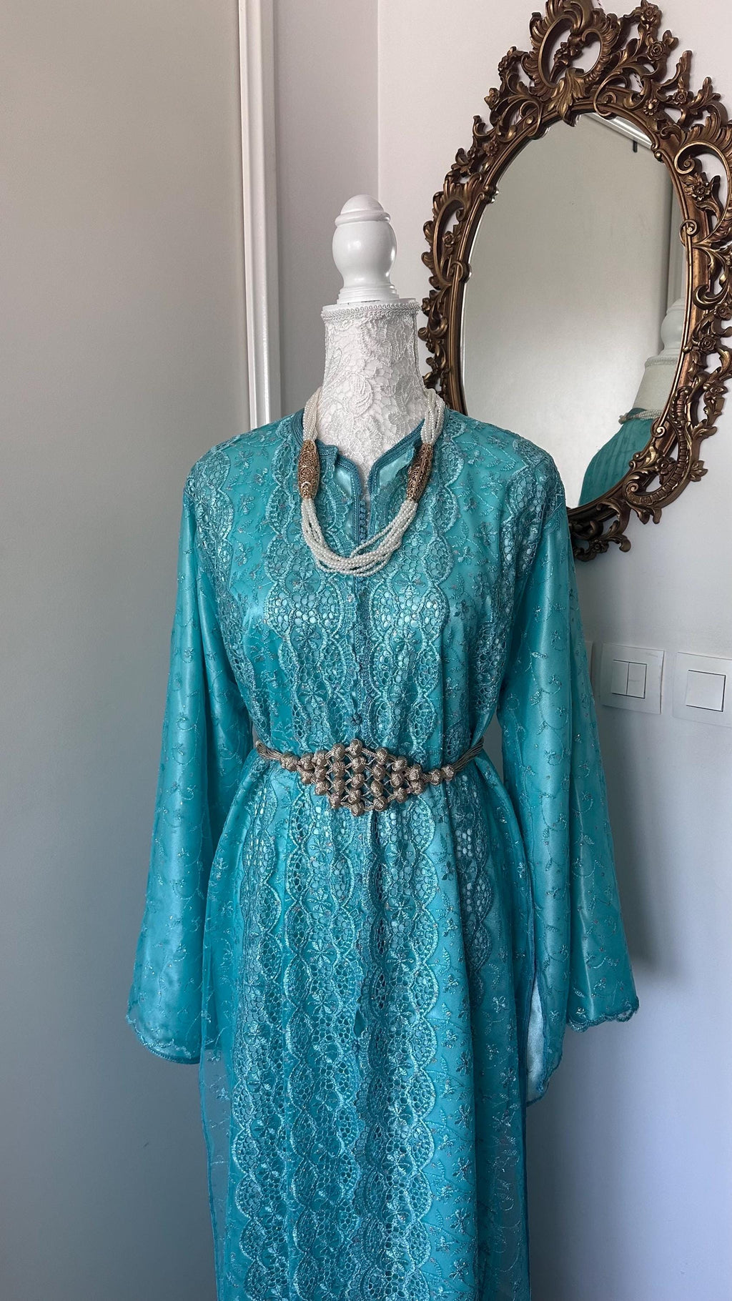 Takchita marocaine vintage bleue – TAK-110 - photo 1