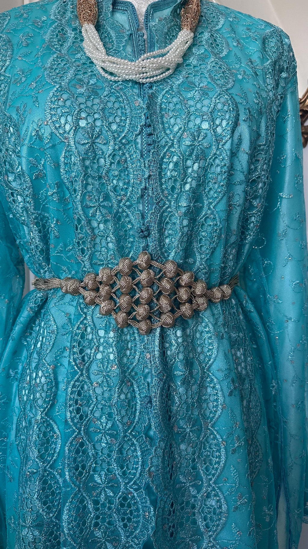 Takchita marocaine vintage bleue – TAK-110 - photo 4