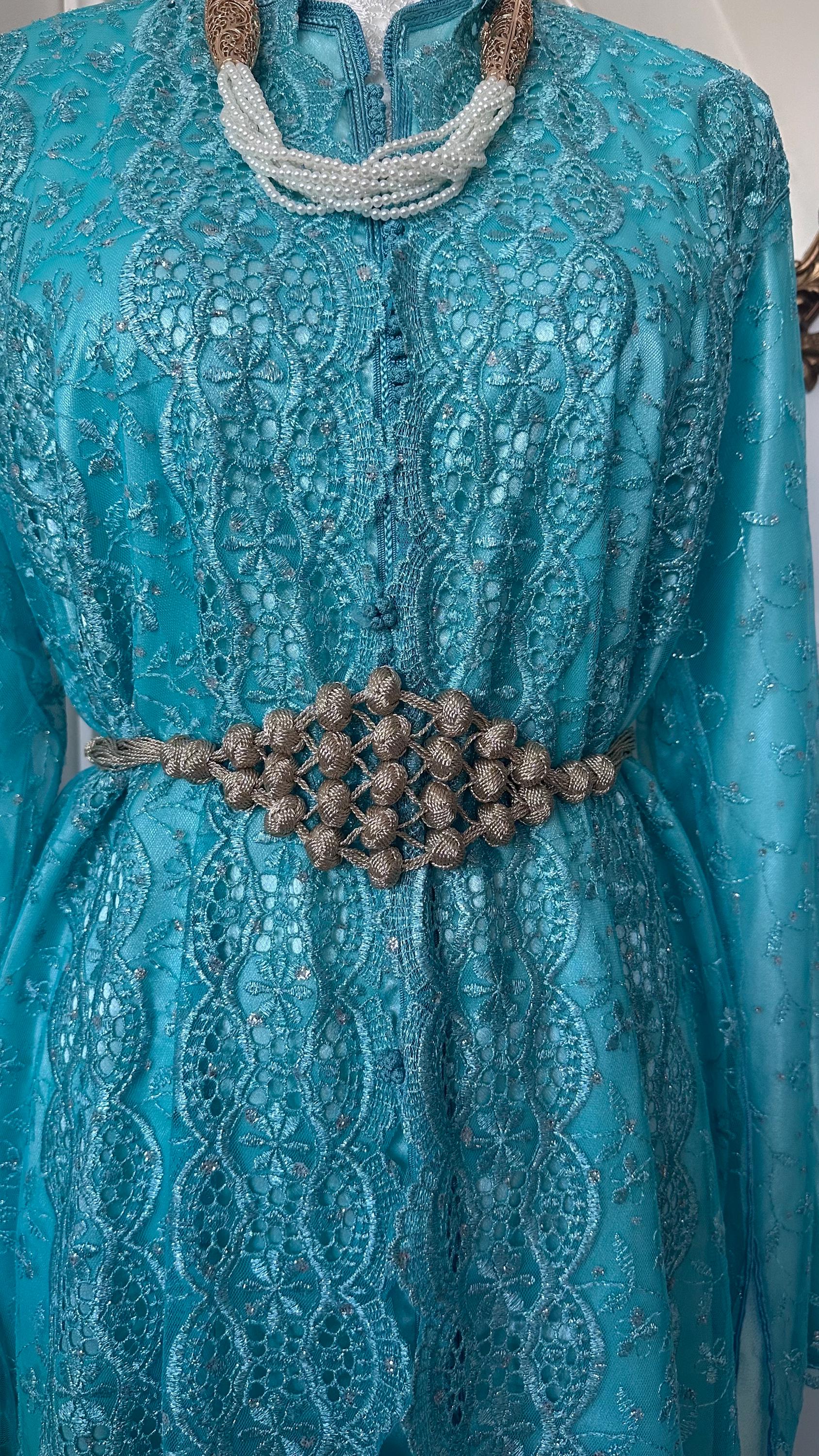 Takchita marocaine vintage bleue – TAK-110 - photo 4
